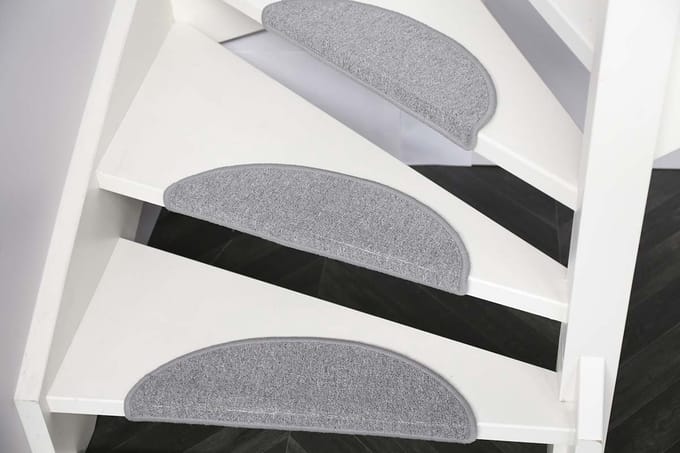 Trapmatten Bali - 15 stuks - grijs - 56x16x4 cm