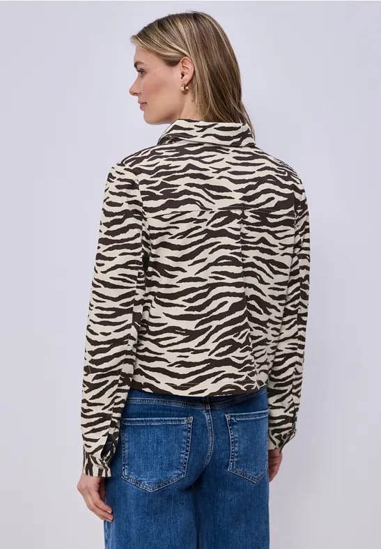 Overshirt met zebraprint