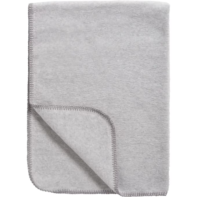 Meyco Baby Uni wiegdeken - geweven - grey melange - 75x100cm - 1.0 TOG