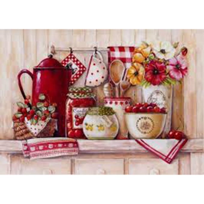 5D diy Diamond Schilderen Cross Stitch Retro Cups Diamond Borduren Home Decor cadeau 20X30CM gray