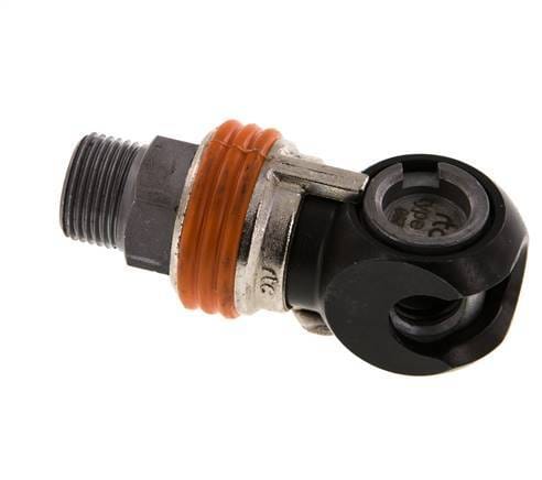 Staal/Messing DN 8 Safety Luchtkoppeling Snelkoppeling G 3/8 inch Buitendraad - CLS7-M-EN-SEW-038