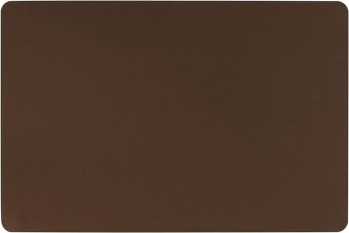Atmosphera Placemat set van 4 - Bruin - Lederlook - 45 x 30 cm - Onderleggers