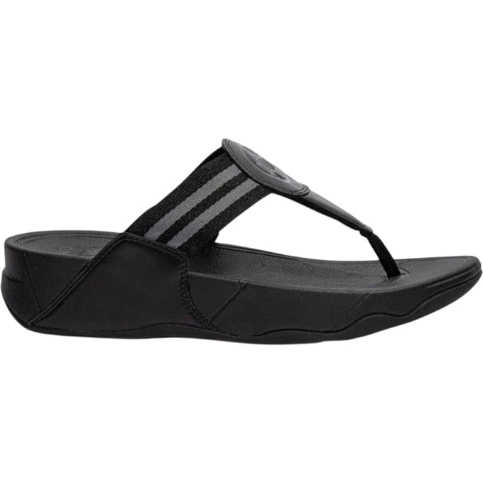 FitFlop Dames Walkstar Brede Sandalen (Zwart)