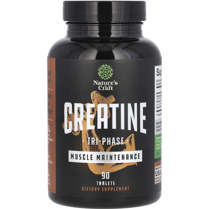 Nature's Craft, Créatine, Phase 3, 90 Comprimés