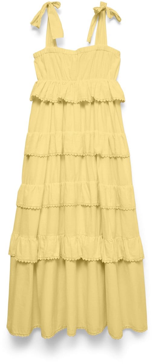 VERO MODA - VMDOLORES SL TIE ANKLE DRESS EXP - Dames - Maxi jurken