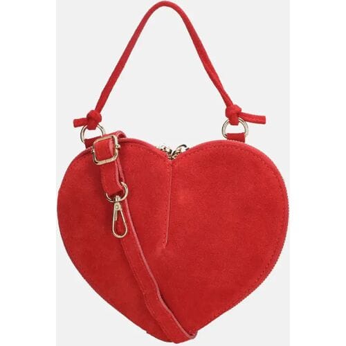 Charm London clutch suede rood