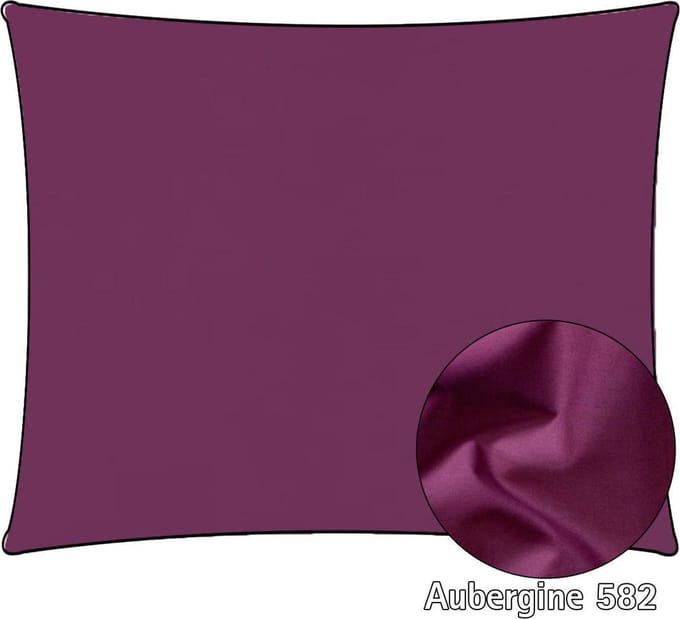 Dommelin Kussensloop Katoen Percal 200 counts Aubergine 60x70 (2 stuks)