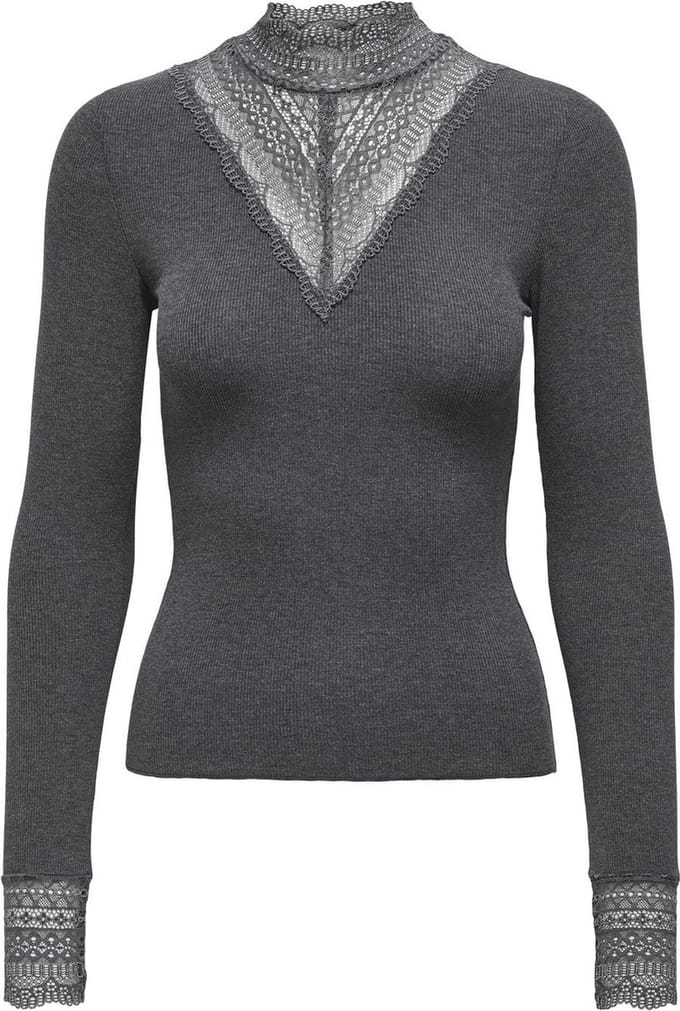 Only Dames Longsleeve Grijs XS Volwassenen