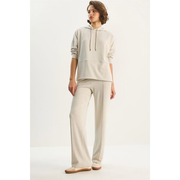 Hoody en brede broek pak set