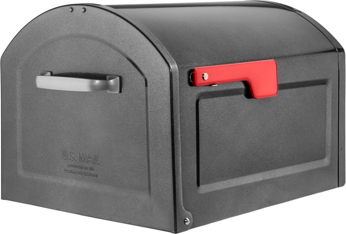 Extra Grote Postbus voor Paalbevestiging - Ruim Post- en Pakketvak