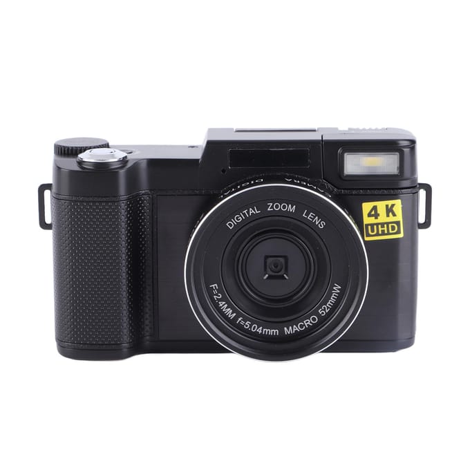 Caméra de vlogging 48 MP, appareil photo numérique 4K anti-vibrations avec écran IPS de 3,2 pouces pour la photographie