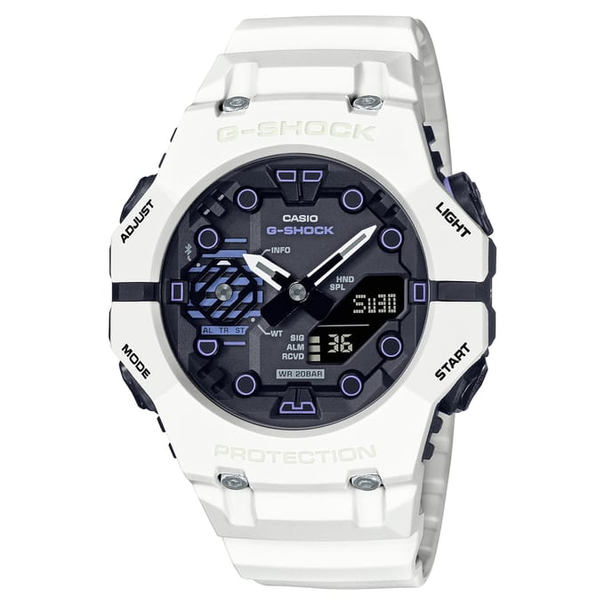 Casio G-SHOCK Heren Hars 200M Waterbestendig Schokbestendig Kwarts Horloge GA-B001SF-7A wit