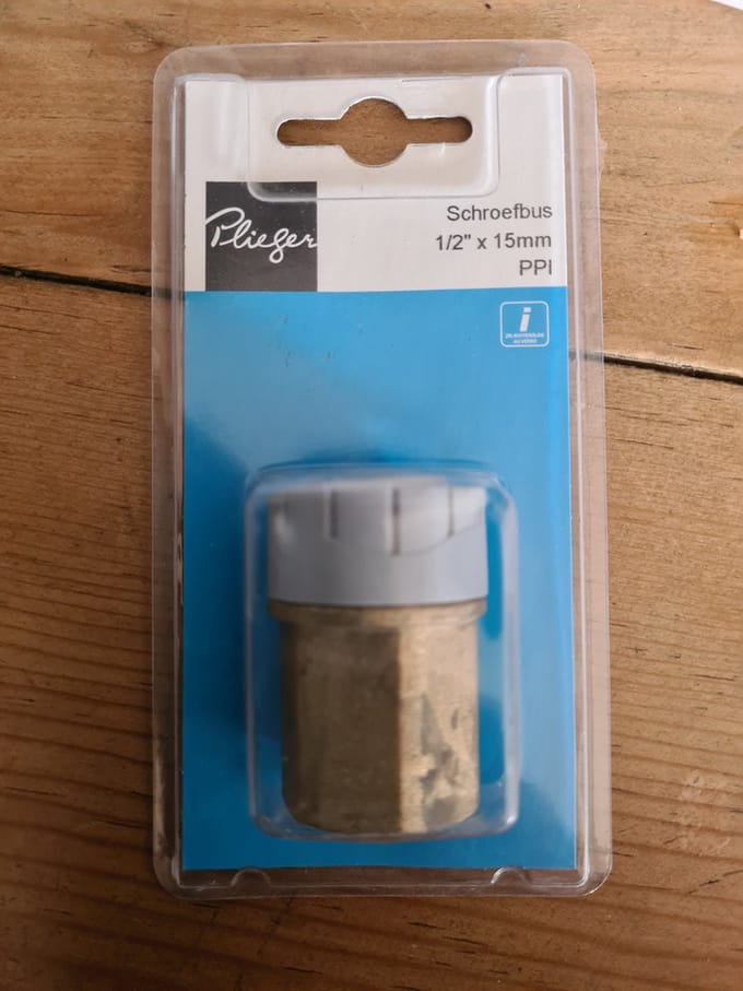 Plieger Schroefbus 1/2'' x 15mm PPI