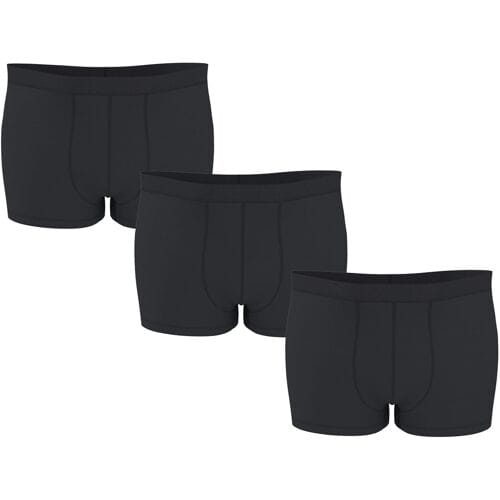 ESMARA MEN Set van 3 heren boxers, plus size (Zwart, XXL)