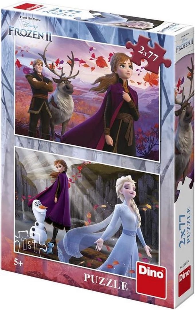 Dino 2 Puzzles - Frozen 2 - 77 Teile.