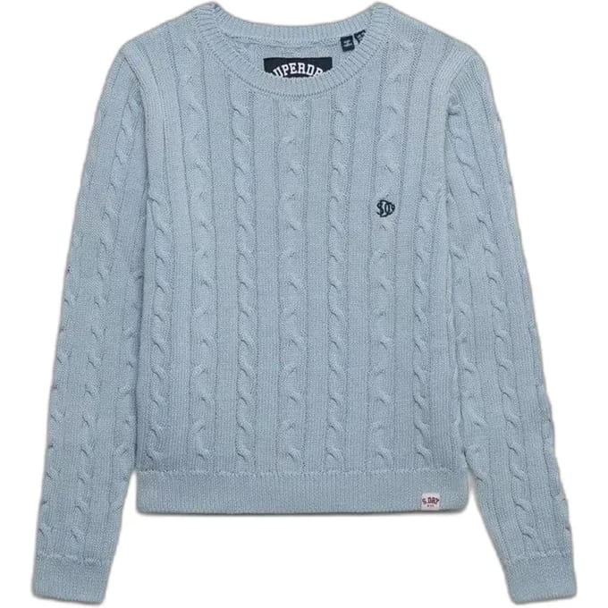 Superdry - Essentials SD&CO Kabelgebreide Trui - Dames - Sweaters