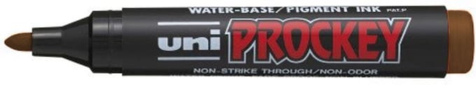 Uni-Ball Bruine Prockey PM-122 - Permanente Marker