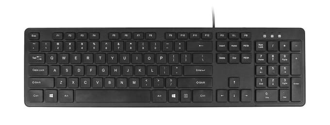 Toetsenbord quantore qwerty bedraad usb-a zwart
