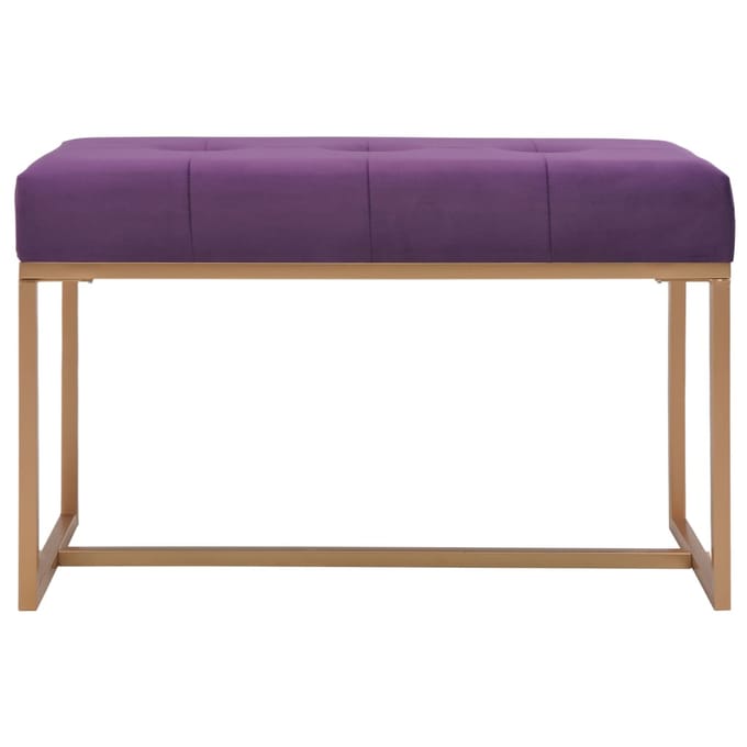 vidaXL - Bankje - 80 - cm - fluweel - paars