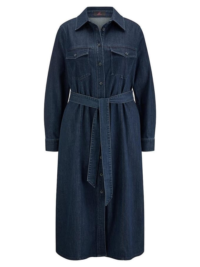 Jeansjurk lange mouwen Van Emilia Lay denim