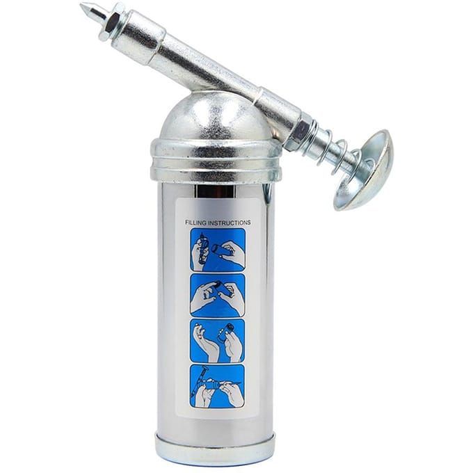HS-80CC 80cc capaciteit 1000PSI uitgangsdruk Mini vetmachine Handheld hogedruk oliemachine white