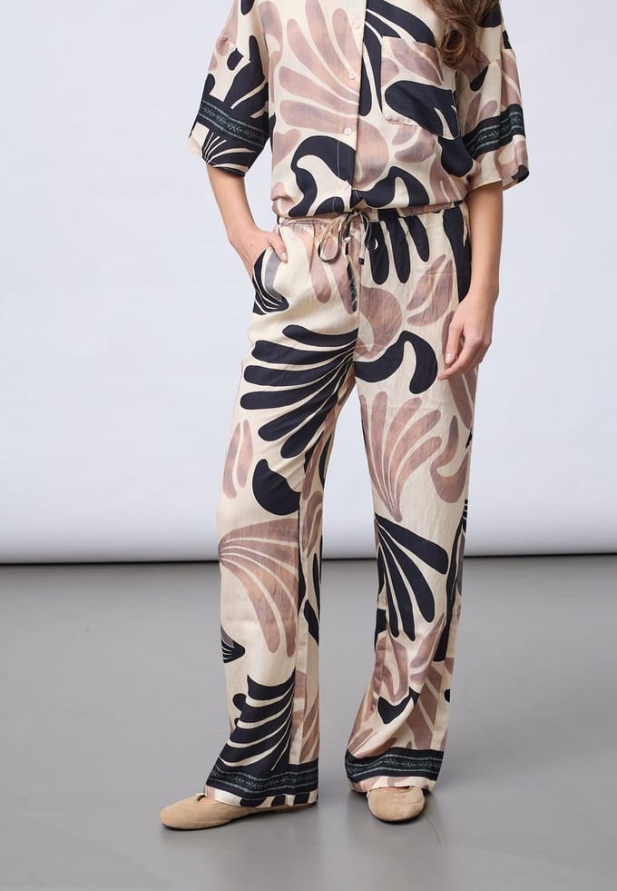 SISTERS POINT Ella-pa55 - Dames Broek - Border - Maat XS