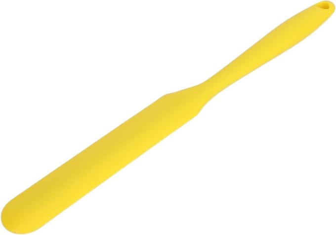 Siliconen Wax Spatel - Herbruikbare Applicator - Ontharen Thuis - Hittebestendig Ontwerp - 25 cm - Geel