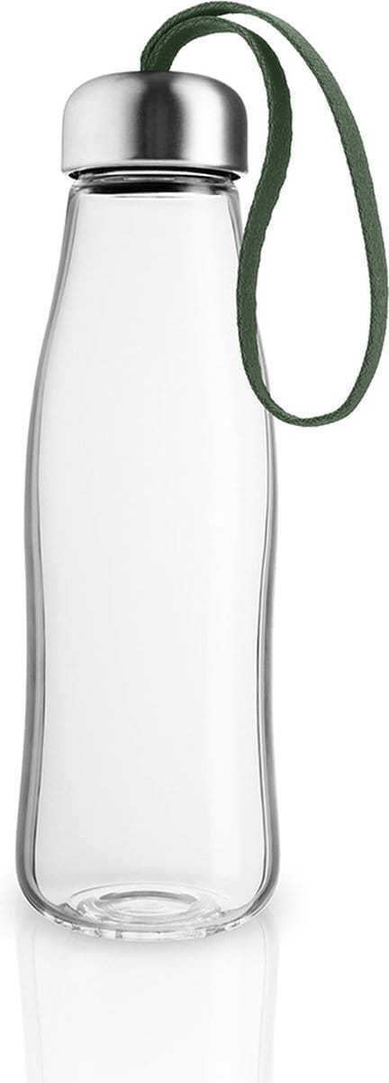 Eva Solo - Drinkfles 500 ml Glas Cactus Green - Borosilicaatglas - Transparant -