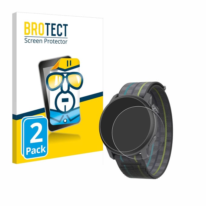 BROTECT - Screenprotector voor Coros Pace 3 - Folie Beschermfolie transparant 2 Stuks
