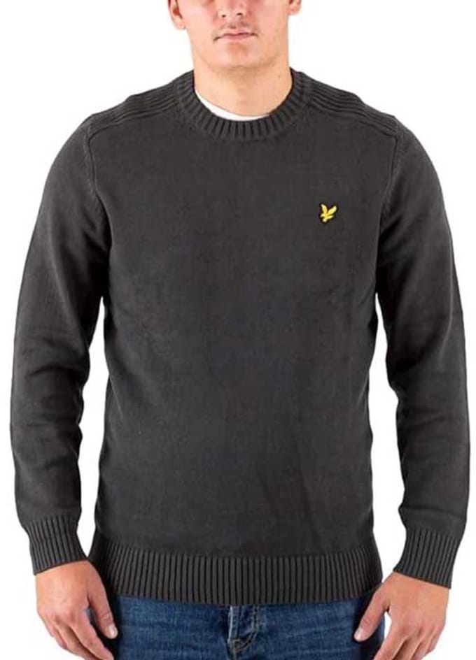Lyle & Scott Shoulder Trui Grijs M Man