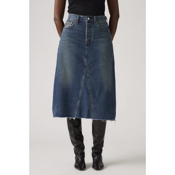 Levi's Hr A Line Decon Skirt Hinged Heart Größe: W23 | Midiröcke Outlet | Damen