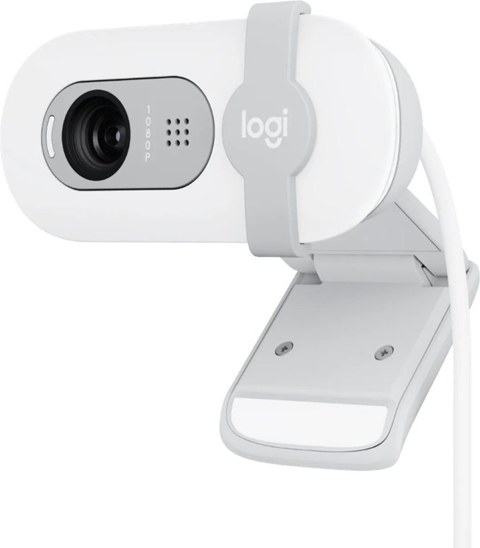 Logitech Brio 100 - Webcam - Full HD - 1080p/30fps - Off White