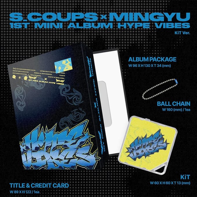 S.COUPSXMINGYU - HYPE VIBES (KiT ver.) gray