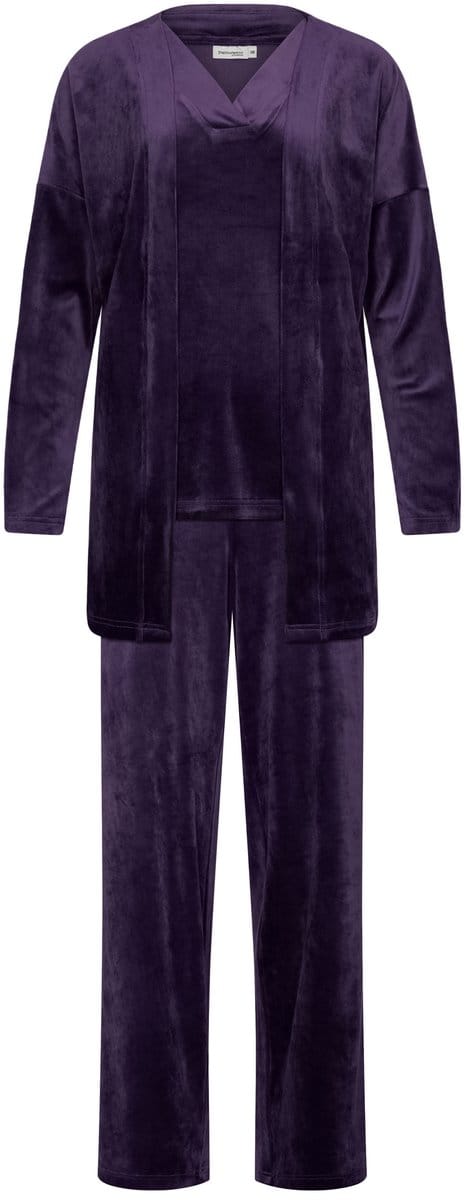 Pastunette Premium - Huispak - Dark Orchid - 3-delig - Velours - Donkerpaars - Maat 42