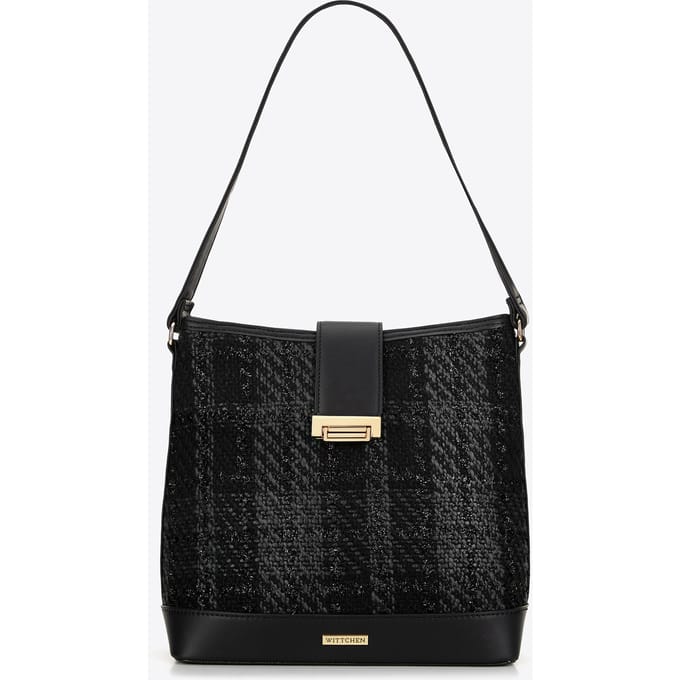 Wittchen Dames Bouclé Stoffen Tas Zwart Polyester