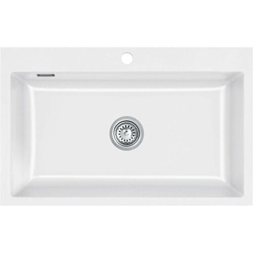 Systemceram Keradomo Mera 80 F sink for flush installation with excenter operation, incl. tap hole 557002-12