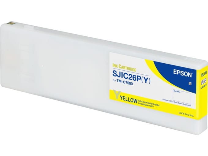 Epson SJIC26P(Y) inktcartridge geel (origineel)