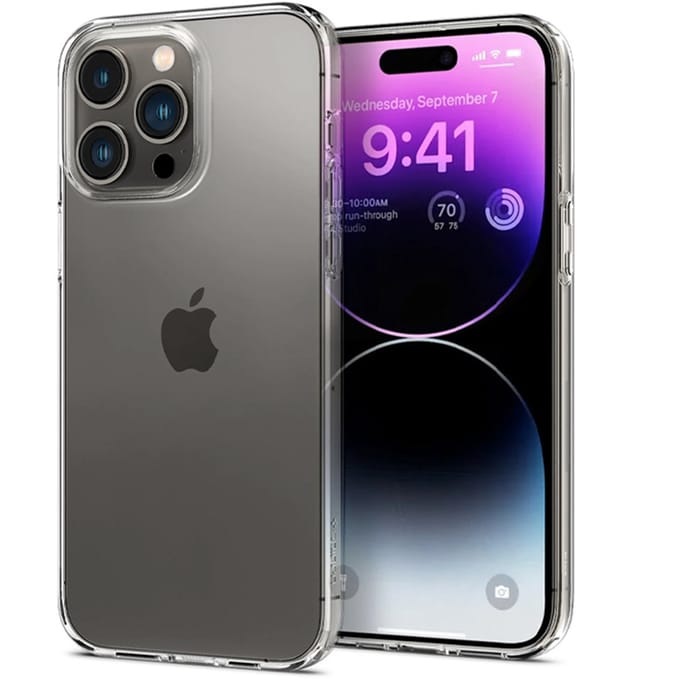 Spigen Liquid Crystal Backcover voor de Apple iPhone 14 Pro - Transparant