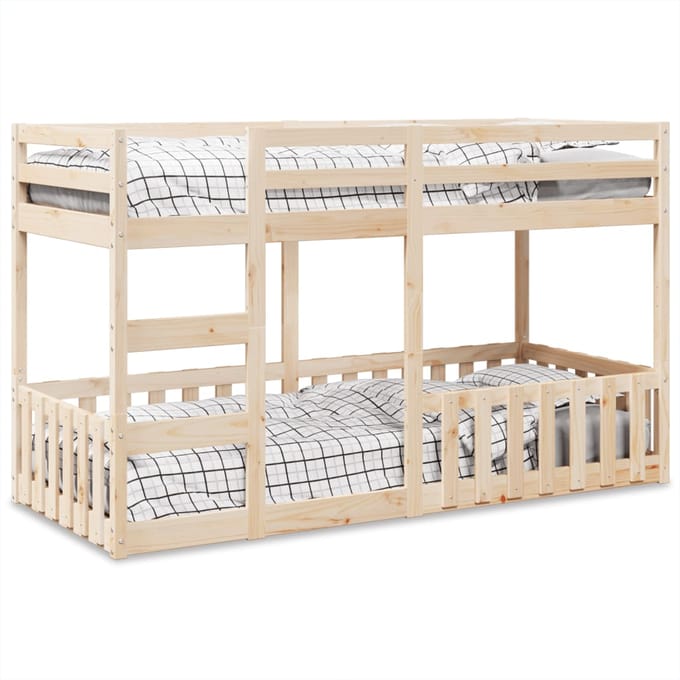 vidaXL - Stapelbed - massief - grenenhout - 90x200 - cm
