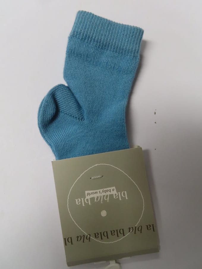 Sokken - 2 Pack - Jongens - Blauw - Effen - 9 à 12 maanden - 74 / 80