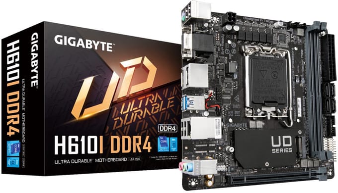 GIGABYTE H610I DDR4 Moederbord - Intel H610 - Intel LGA1700 - DDR4 RAM - Mini-ITX