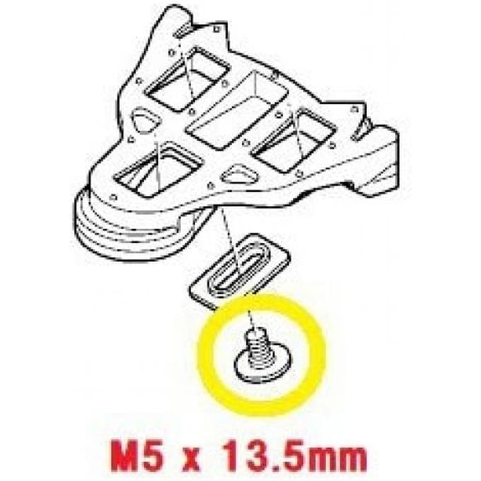 Shim bevestigingsbouten Shimano PD-7750 (x6)