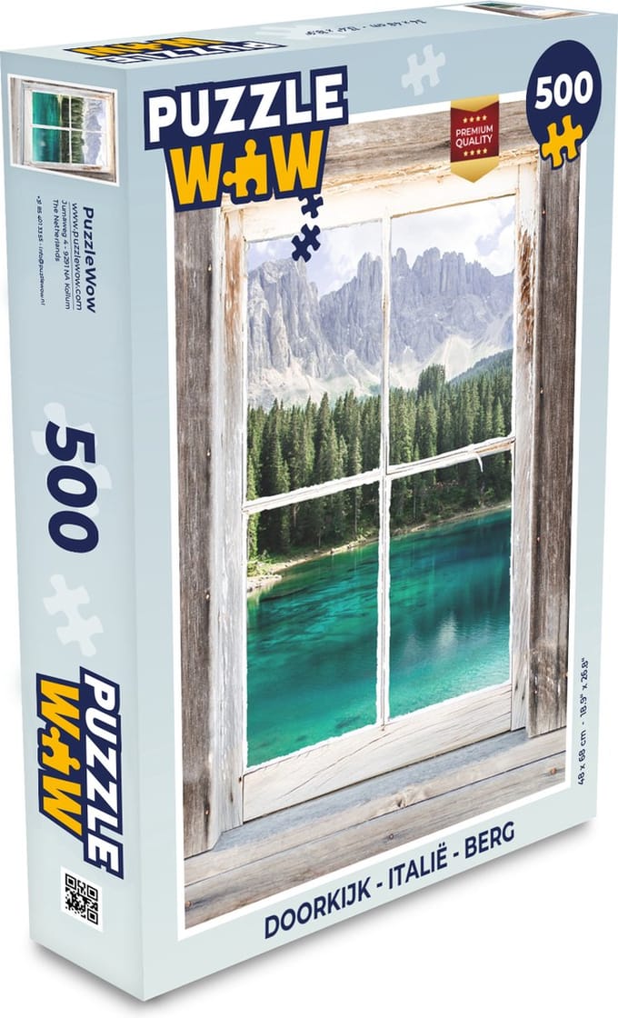 Puzzel Doorkijk - Italië - Berg - Legpuzzel - Puzzel 500 stukjes