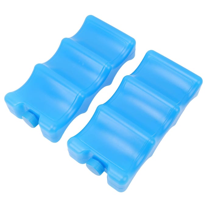 2 stuks Moedermelk IJspak Contouren Vorm Blauw Herbruikbare Koelbox voor Moedermelk Werkende Moeder blue