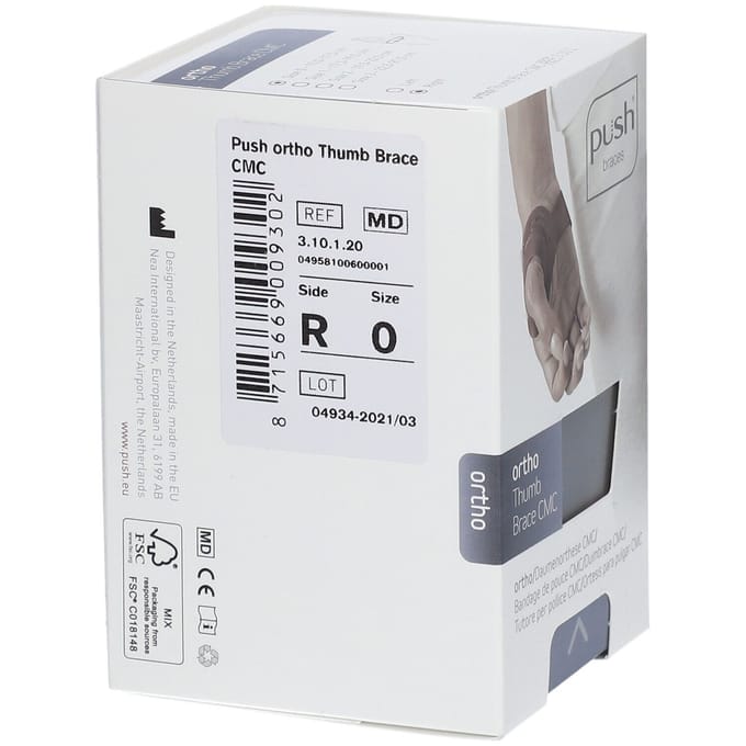 Push Ortho CMC Duimbrace 0 < 17,5cm Rechts 1 Verband(en)