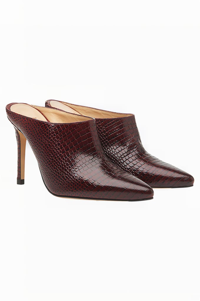 LK Bennett Hannah Mule Burgundy Size: 36 | Mules Outlet | Dames | Bordeaux