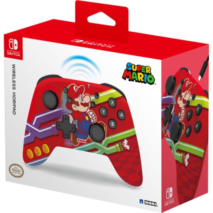 HORI - HORIPAD Draadloze Nintendo Switch Controller - Super Mario - Officieel gelicentieerd door Nintendo