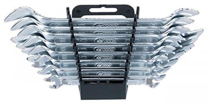 Dubbele steeksleutelset 8-dlg, 6x7-20x22mm - Hoogwaardige gereedschapset