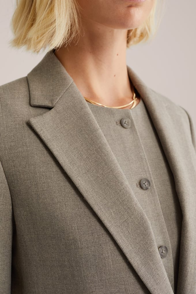 We Fashion Blazer Greige Größe: 36 | Blazer Outlet | Damen