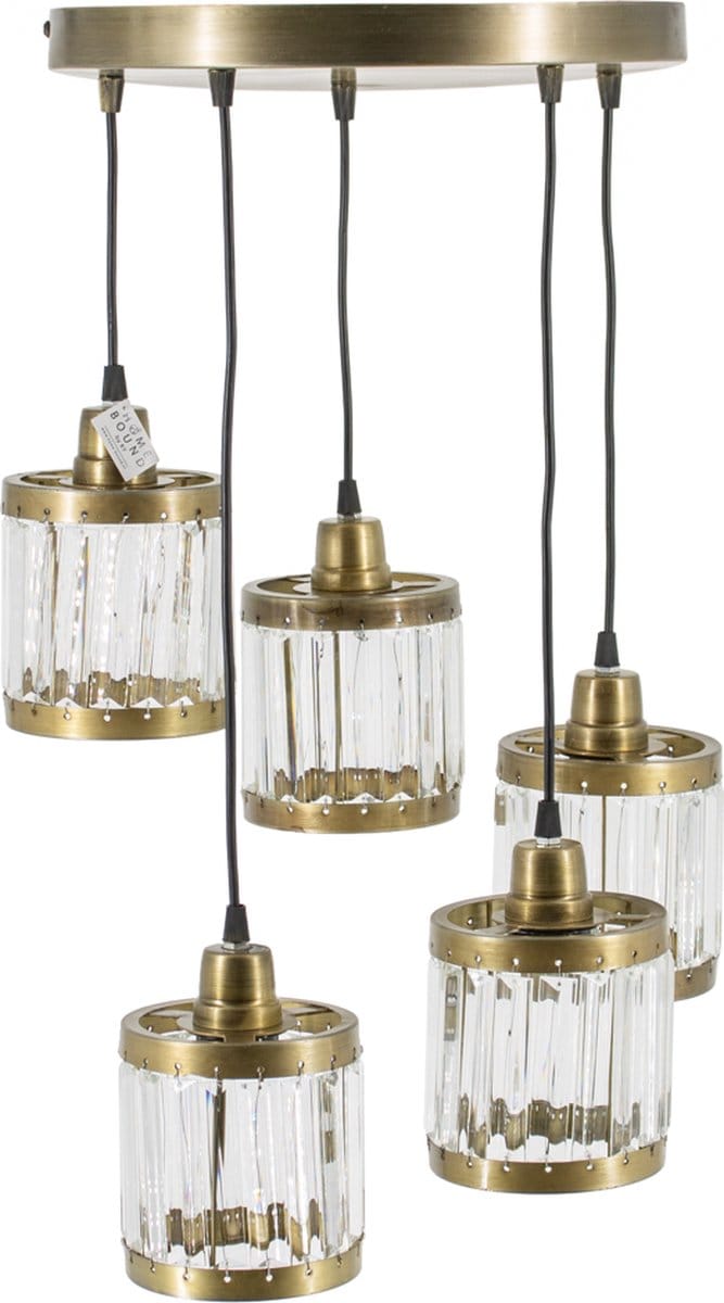 Hanglamp rond 5 bollen